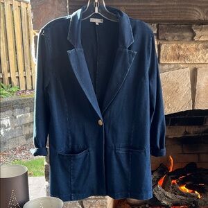 Habitat Women's Navy Jean Blazer Medium